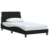 vidaXL Estructura de cama sin colch&oacute;n tela negro 100x200 cm