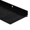 vidaXL Sellos de cepillo de puerta atornillables 12 pcs Negro 100 cm