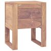 vidaXL Mesita de noche de madera maciza de teca 40x30x50 cm