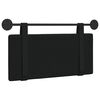 vidaXL Cabecera Colgante Montaje en la pared Negro 90 x 55 x 5 cm tela