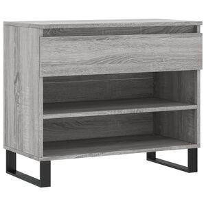 vidaXL Zapatero madera contrachapada gris Sonoma 70x36x60 cm