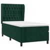 vidaXL Cama box spring con colch&oacute;n terciopelo verde oscuro 90x200 cm