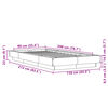 vidaXL Estructura de cama con luces LED madera roble Sonoma 90x200 cm