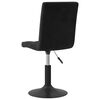 vidaXL Sillas de comedor giratorias 2 uds terciopelo negro