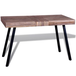 vidaXL Mesita de madera de teca reciclada