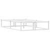 vidaXL Estructura de cama sin colch&oacute;n de metal blanco 120x200 cm