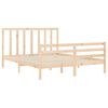 vidaXL Estructura de cama sin colch&oacute;n madera maciza de pino 160x200 cm