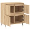vidaXL Aparador de madera contrachapada roble Sonoma 60x35x70 cm