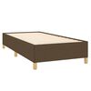 vidaXL Cama box spring con colch&oacute;n tela marr&oacute;n oscuro 80x200 cm