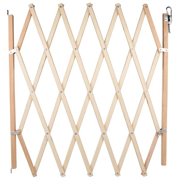 FLAMINGO Barrera extensible para perros Mont madera 107x83 cm