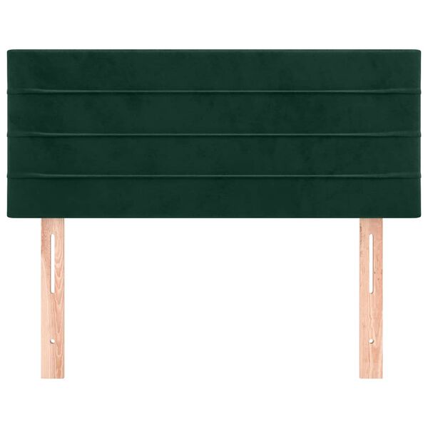 vidaXL Cabecero de terciopelo verde oscuro 80x5x78/88 cm