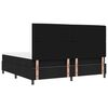 vidaXL Cama tipo Box Spring con colch&oacute;n Negro 200 x 200 cm tela