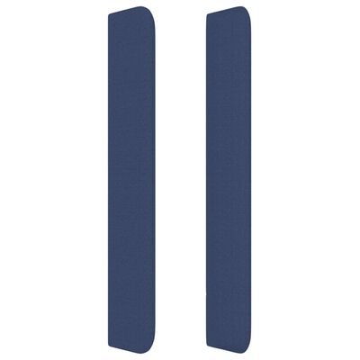 vidaXL Cabecero con orejas de tela azul 183x16x118/128 cm