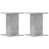 vidaXL Soportes altavoces 2 uds madera gris hormig&oacute;n 30x30x40 cm
