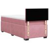 vidaXL Cama box spring con colch&oacute;n terciopelo rosa 90x190 cm