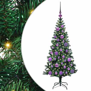 vidaXL &Aacute;rbol de Navidad Artificial Preiluminado Verde 120 cm