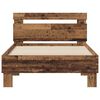 vidaXL Estructura de cama con cabecera Madera vieja 98.5 x 200 cm