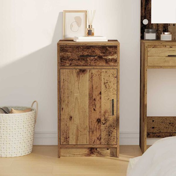 vidaXL Vitrina Madera vieja 40 x 40.5 x 75 cm Madera contrachapada