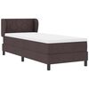 vidaXL Cama tipo Box Spring con colch&oacute;n Marr&oacute;n Oscuro 80 x 200 cm tela