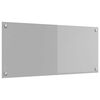 vidaXL Salpicadero de cocina Gris Claro 90 x 40 cm vidrio templado