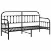 vidaXL Estructura de cama de d&iacute;a con cabecera Negro 75 x 190 cm Acero