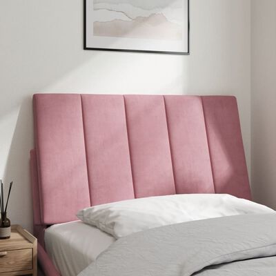 vidaXL Cabecero de cama acolchado terciopelo rosa 80 cm