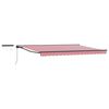 vidaXL Toldo Retr&aacute;ctil El&eacute;ctrico Rojo, Blanco, Antracita 5 x 3 m