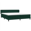 vidaXL Cama box spring con colchones terciopelo verde oscuro 180x220cm