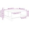 vidaXL Mesa de Caf&eacute; Madera envejecida 80 x 80 x 36,5 cm