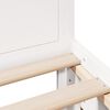 vidaXL Cama con cabecero sin colch&oacute;n madera maciza blanca 90x200 cm