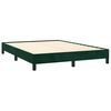 vidaXL Estructura cama sin colch&oacute;n terciopelo verde oscuro 140x200 cm