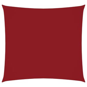 vidaXL Toldo de vela cuadrado tela Oxford rojo 2x2 m