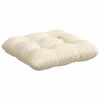 vidaXL Cojines para asiento 4 pcs Crema 45 x 45 cm Tela de pana