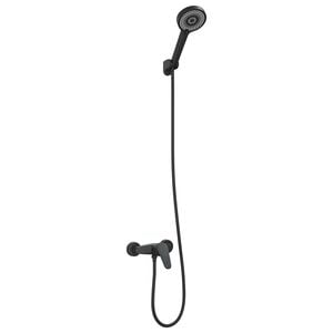 vidaXL Juego de Cabezal de Ducha Negro G 1 / 2 pulgadas