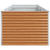 vidaXL Arriate elevado 390 x 100 x 68 cm Acero Galvanizado