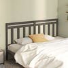 vidaXL Cabecero de cama madera maciza de pino gris 206x4x100 cm