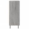 vidaXL Aparador de madera de ingenier&iacute;a gris Sonoma 69,5x34x90 cm