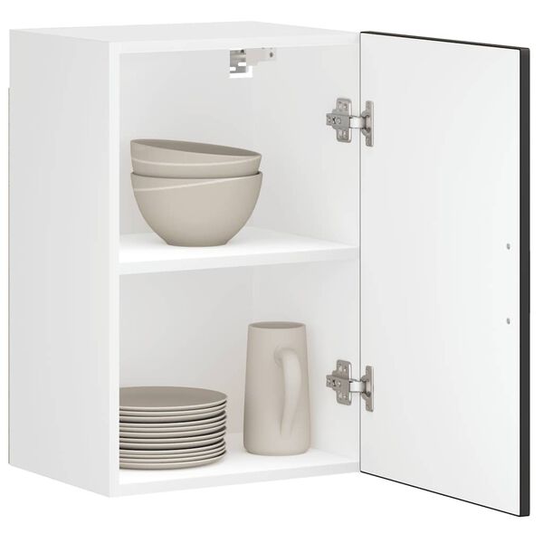 vidaXL Mueble de pared de cocina Porto madera contrachapada negra