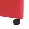 vidaXL Sillas de Comedor con Ruedas 2 pcs Rojo 57 x 66 x 94 cm