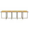 vidaXL Set comedor de jard&iacute;n 15 pzas con cojines rat&aacute;n sint&eacute;tico beige