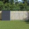 vidaXL Caseta perros con corral acero galvanizado gris 165x1067x181 cm