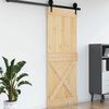 vidaXL Puerta NARVIK Natural 85 x 210 cm Madera de Pino S&oacute;lido