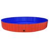 vidaXL Piscina para perros plegable PVC rojo 300x40 cm