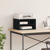 vidaXL Soporte de impresora madera ingenier&iacute;a negro 40x32x22,5 cm
