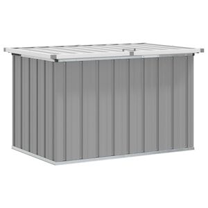 vidaXL Caja de almacenaje para jard&iacute;n gris 109x67x65 cm