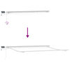 vidaXL Toldo Retráctil con tira de luces LED 400 x 300 cm Tela y acero