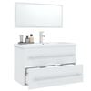 vidaXL Conjunto de muebles de ba&ntilde;o 3 piezas blanco