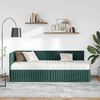 vidaXL Estructura de Cama Esquina con Colch&oacute;n 2 pcs Verde Terciopelo