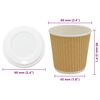 vidaXL Vasos de caf&eacute; de papel con tapa 1000 uds 4oz 100ml