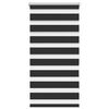 vidaXL Estor Zebra 80,9x150 cm Tejido Ancho 76,7 cm Negro